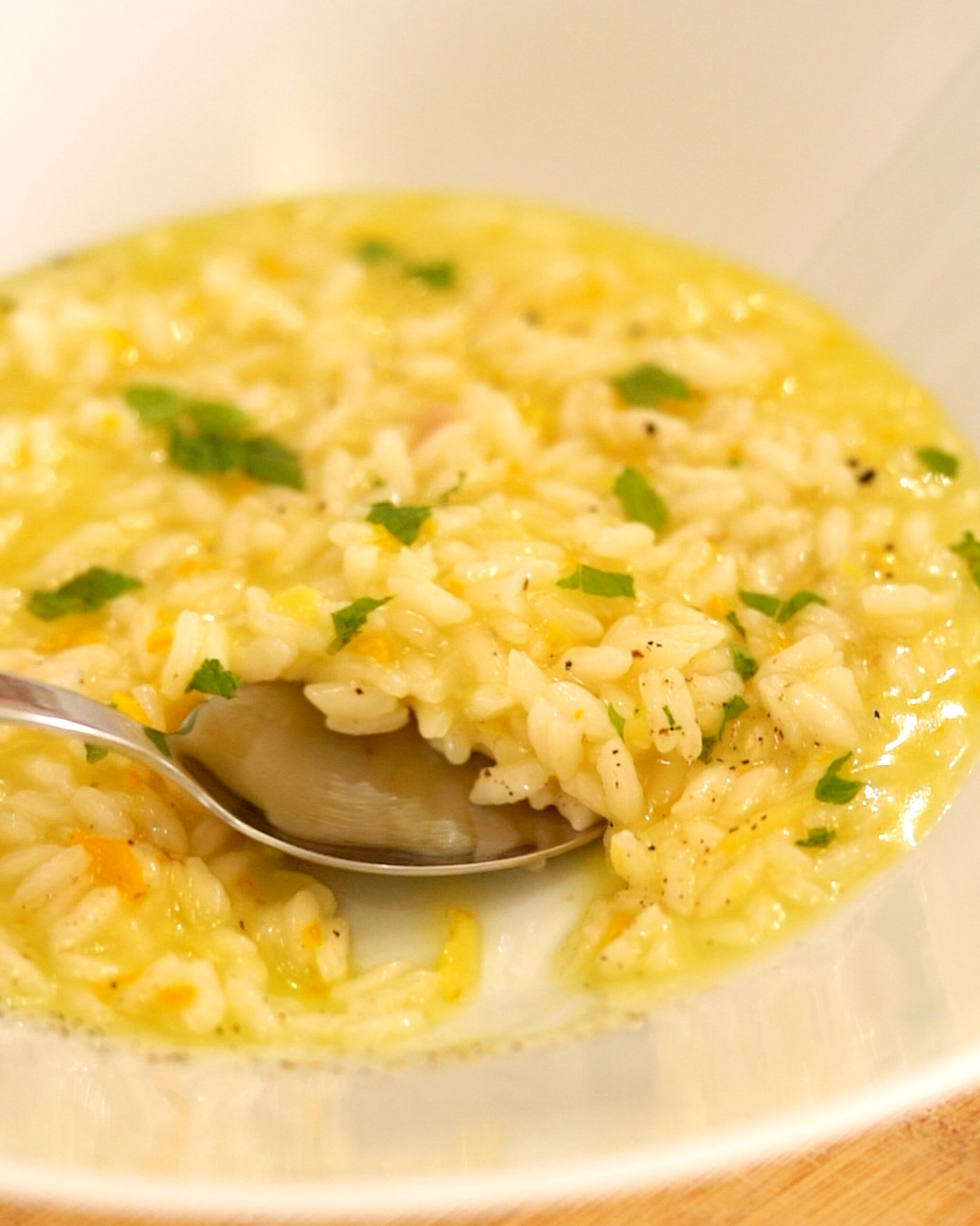 Risotto agrumato con menta fresca