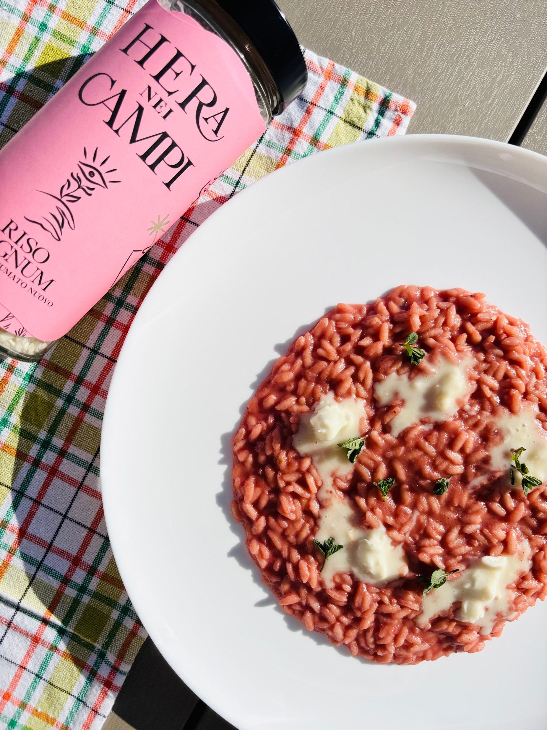 Risotto alla barbabietola rossa e gorgonzola - Hera nei Campi